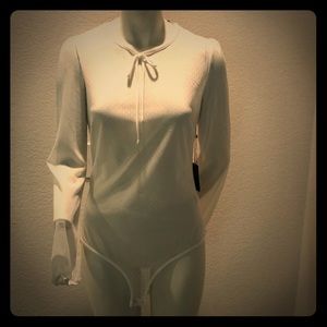 Forever 21 - Sheer Body Suit - Ivory